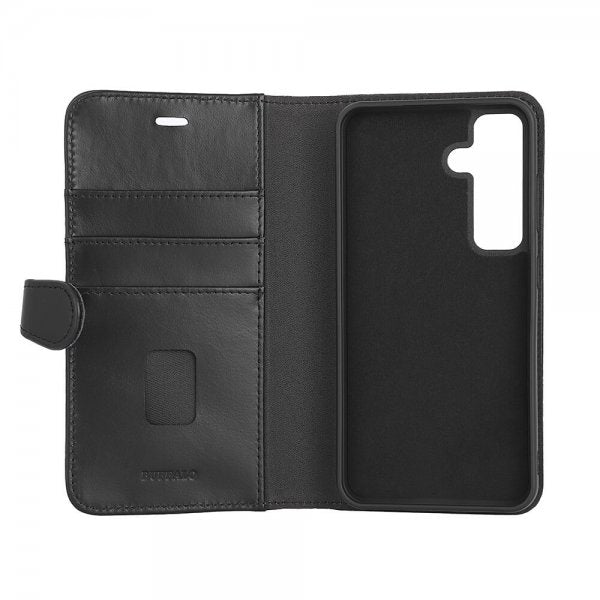 Buffalo Samsung Galaxy S24 -kotelo 2-in-1 Irrotettava lompakko Musta