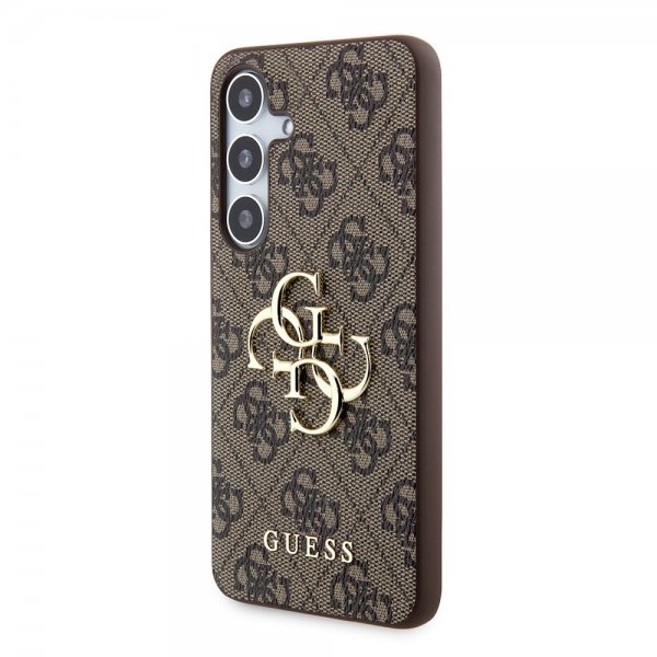 Guess Samsung Galaxy S24 Kuoret 4G Metal Logo Ruskea