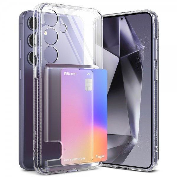 Ringke Samsung Galaxy S24 Suojakuori Fusion Card Clear