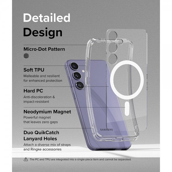 Ringke Samsung Galaxy S24 Kuori Fusion Magnetic Clear