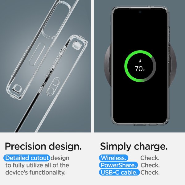 Spigen Samsung Galaxy S24 Kuori Liquid Crystal Crystal Clear
