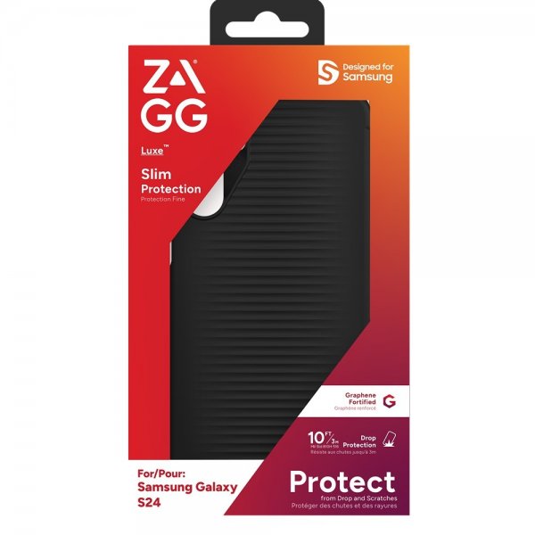 ZAGG Samsung Galaxy S24 Kuoret Luxe Musta