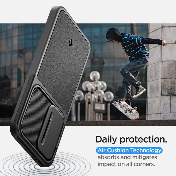 Spigen Samsung Galaxy S24 Kuori Optik Armor Musta