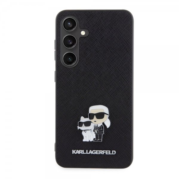 Karl Lagerfeld Samsung Galaxy S24 Saffiano Karl & Choupette Musta Kuori