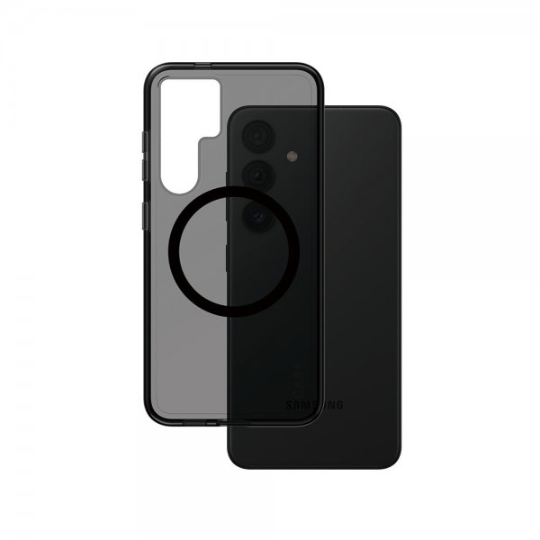 CARE by PanzerGlass Samsung Galaxy S24 -suojakuori Smokey MagSafe musta