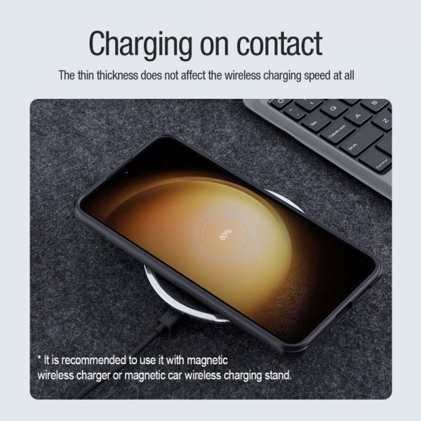 Nillkin Samsung Galaxy S24 Suojakuori Super Frosted Shield Pro MagSafe Musta