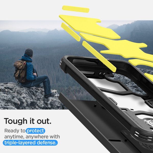 Spigen Samsung Galaxy S24 Tough Armor Kuori Musta