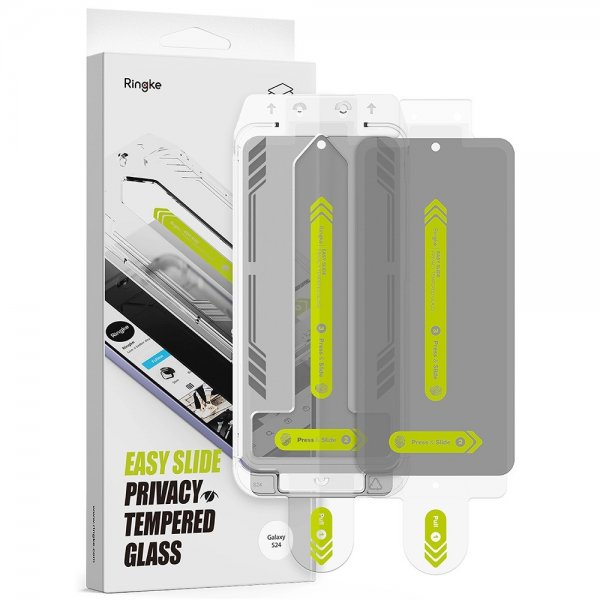 Ringke Samsung Galaxy S24 Näytönsuoja Easy Slide Privacy 2-pack