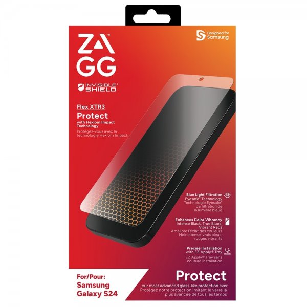 ZAGG InvisibleShield Samsung Galaxy S24 Näytönsuoja Flex XTR3