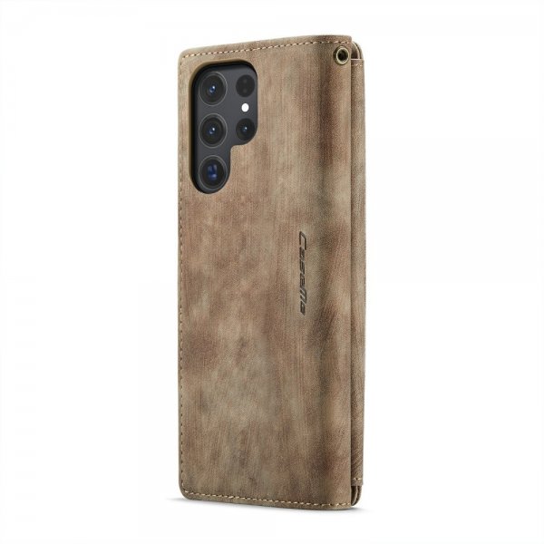 CaseMe Samsung Galaxy S24 Ultra Kotelo C30-sarja Ruskea