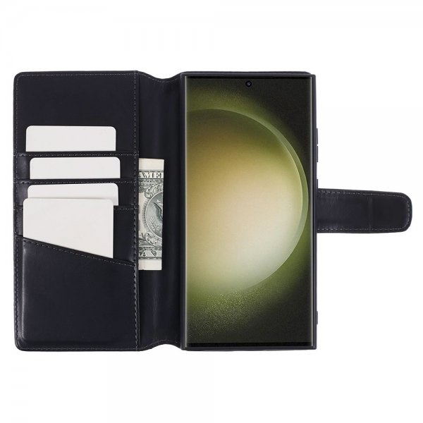 Nordic Covers Samsung Galaxy S24 Ultra -suojakuori MagLeather Raven Black