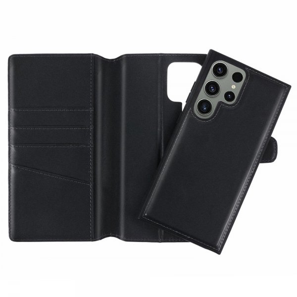 Nordic Covers Samsung Galaxy S24 Ultra -suojakuori MagLeather Raven Black