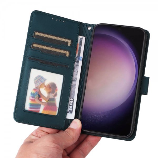 Betopnice Samsung Galaxy S24 Ultra -kotelo irrotettavalla kuorella 005 Sininen