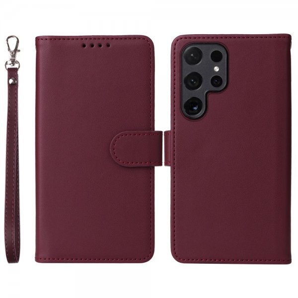 Betopnice Samsung Galaxy S24 Ultra -kotelo irrotettavalla kuorella 005 Punainen