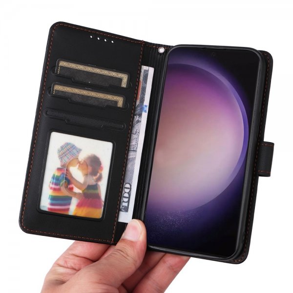 Betopnice Samsung Galaxy S24 Ultra -kotelo irrotettavalla kuorella 005 Musta