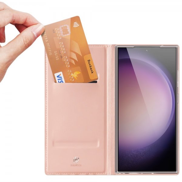 Dux Ducis Samsung Galaxy S24 Ultra Kotelo Skin Pro Series Vaaleanpunainen