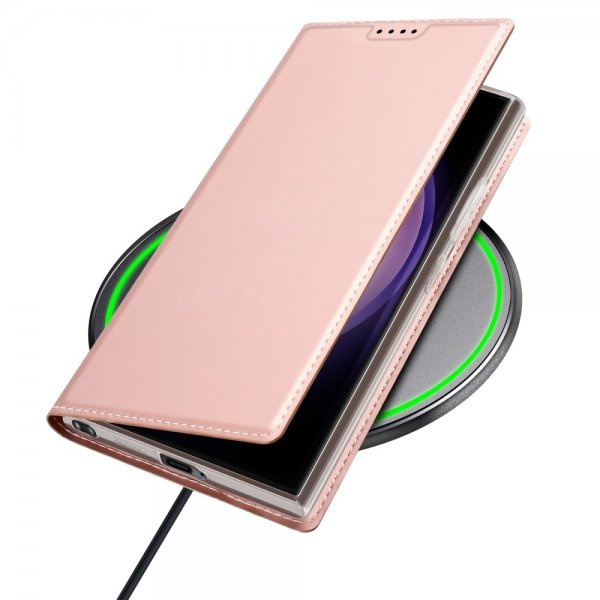 Dux Ducis Samsung Galaxy S24 Ultra Kotelo Skin Pro Series Vaaleanpunainen