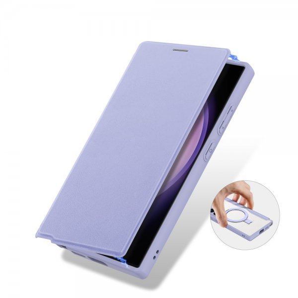 Dux Ducis Samsung Galaxy S24 Ultra Kotelo Skin X Pro Series Jalusta MagSafe Violetti