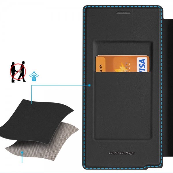 Dux Ducis Samsung Galaxy S24 Ultra -kotelo, Skin X Pro Series, jalusta, MagSafe, musta