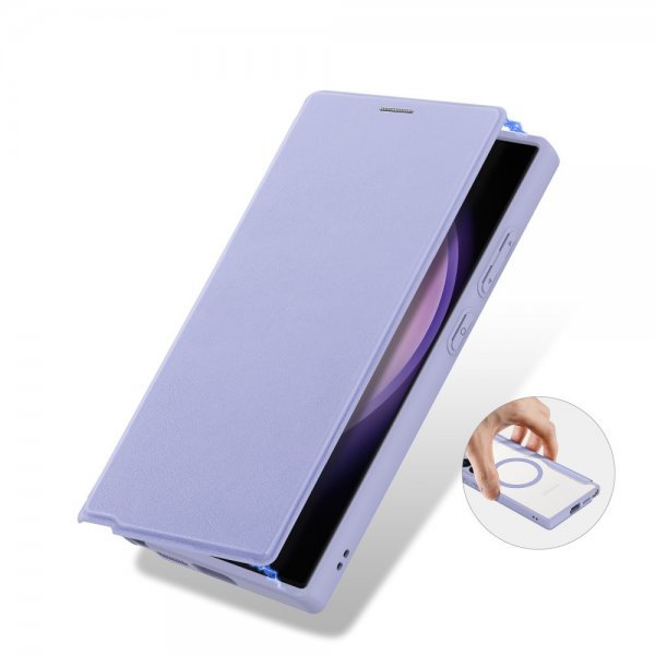 Dux Ducis Samsung Galaxy S24 Ultra -kotelo Skin X Pro Series MagSafe, violetti