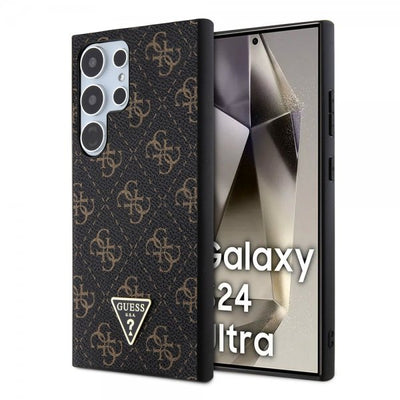 Guess Samsung Galaxy S24 Ultra Kuori 4G Print Grained Musta