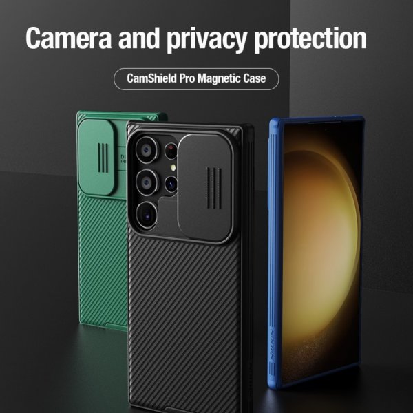 Nillkin Samsung Galaxy S24 Ultra Suojakuori CamShield Pro Musta