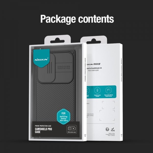 Nillkin Samsung Galaxy S24 Ultra Suojakuori CamShield Pro Musta
