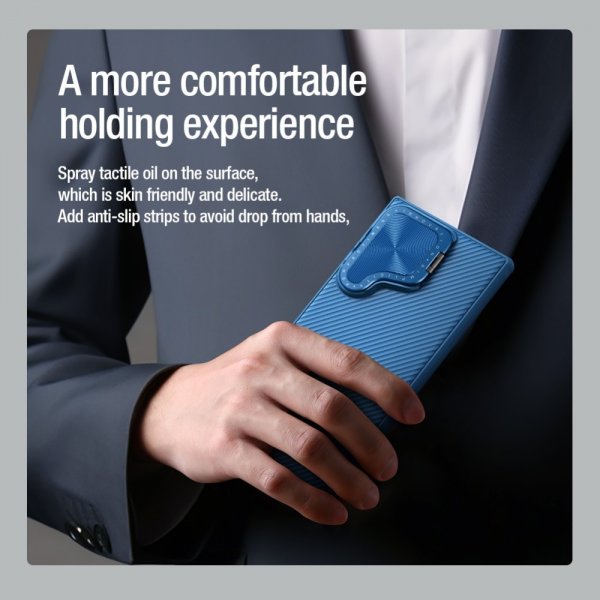 Nillkin Samsung Galaxy S24 Ultra CamShield Prop -suojakuori, sininen
