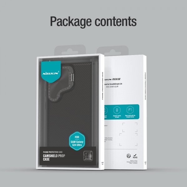 Nillkin Samsung Galaxy S24 Ultra CamShield Prop -suojakuori, sininen