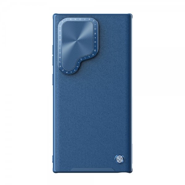 Nillkin Samsung Galaxy S24 Ultra Kotelo CamShield Prop Leather Sininen