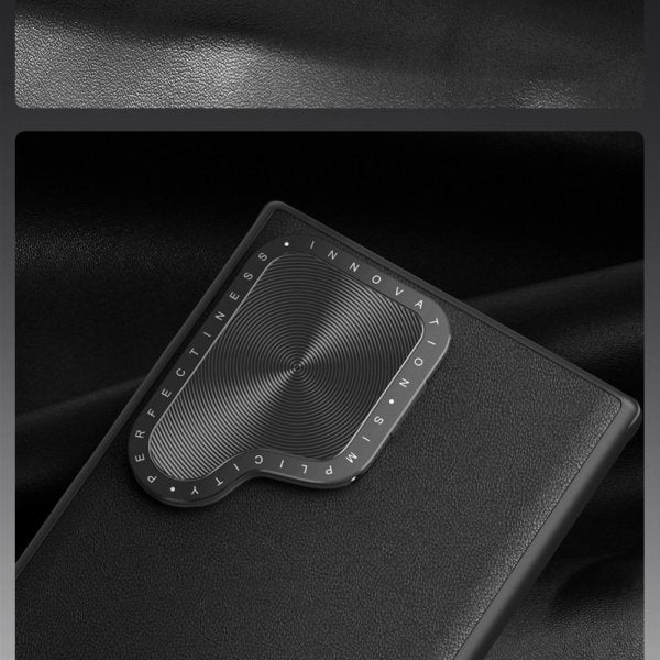 Nillkin Samsung Galaxy S24 Ultra Kuori CamShield Prop Leather MagSafe Musta