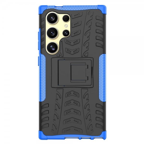 Samsung Galaxy S24 Ultra Kuori Rengaskuvio Jalustatoiminto Sininen