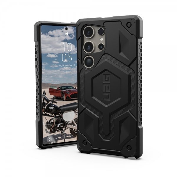 Urban Armor Gear (UAG) Samsung Galaxy S24 Ultra -suojakuori Monarch Carbon Fiber Musta