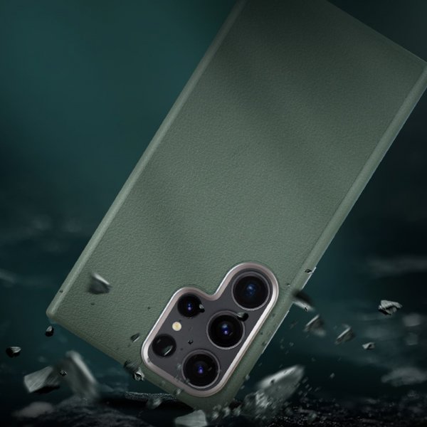 X-Level Samsung Galaxy S24 Ultra Kuori Nahkakuvio Vihreä