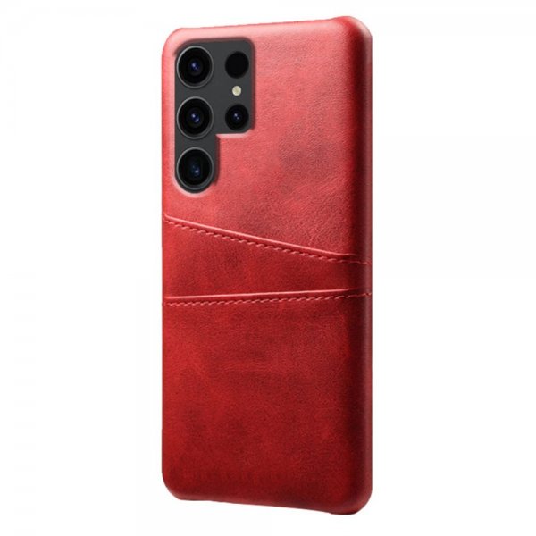 Samsung Galaxy S24 Ultra Kuoret, joissa kaksi korttipaikkaa, punainen