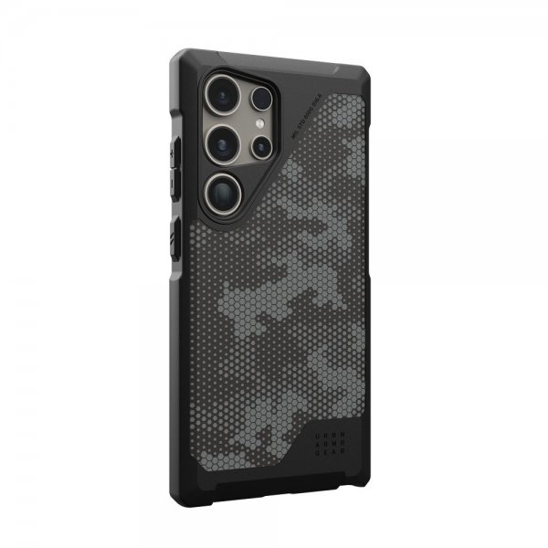 Urban Armor Gear (UAG) Samsung Galaxy S24 Ultra Kuori Metropolis LT MagSafe Micro Hex Camo Graphite