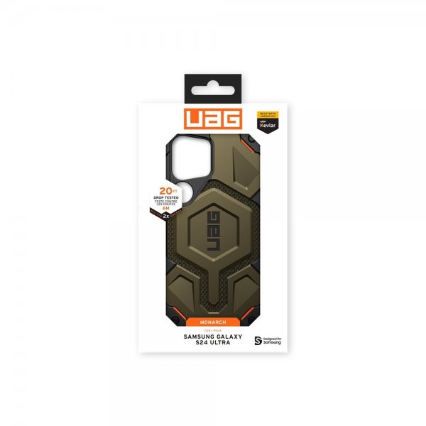 Urban Armor Gear (UAG) Samsung Galaxy S24 Ultra -suojakuori Monarch Kevlar Element Green