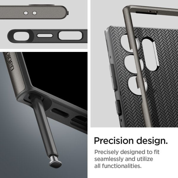 Spigen Samsung Galaxy S24 Ultra -kuori Neo Hybrid Gunmetal