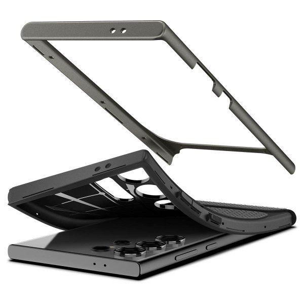 Spigen Samsung Galaxy S24 Ultra -kuori Neo Hybrid Gunmetal