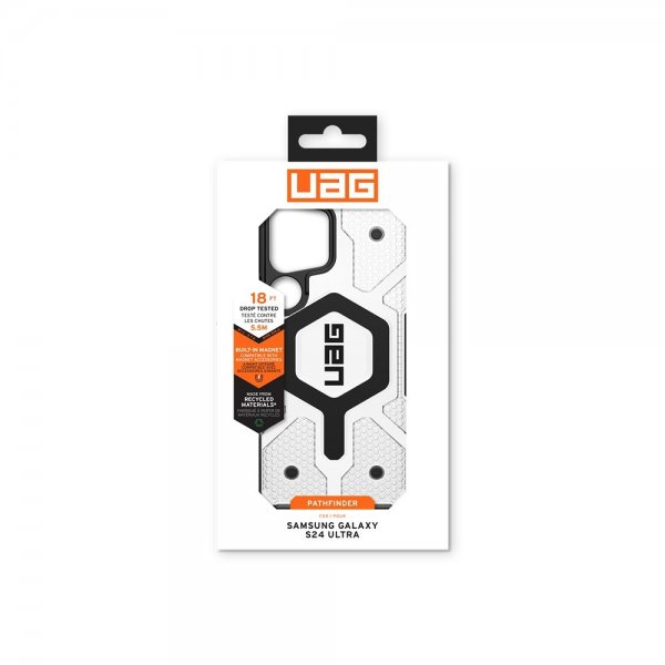 Urban Armor Gear (UAG) Samsung Galaxy S24 Ultra -suojakuori Pathfinder Clear MagSafe Ice