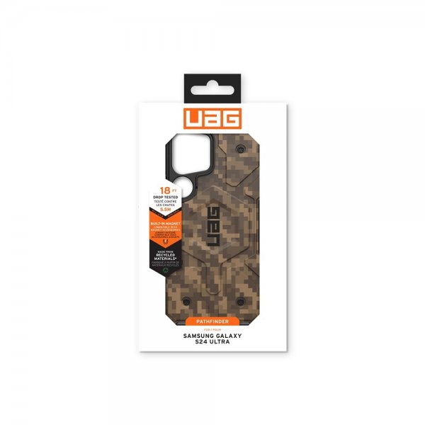 Urban Armor Gear (UAG) Samsung Galaxy S24 Ultra -suojakuori Pathfinder SE MagSafe Digi Camo Dark Earth