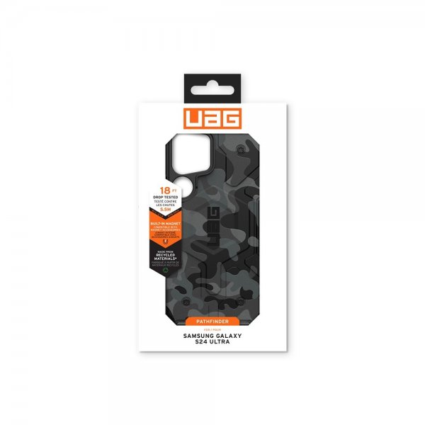 Urban Armor Gear (UAG) Samsung Galaxy S24 Ultra kuori Pathfinder SE MagSafe Midnight Camo