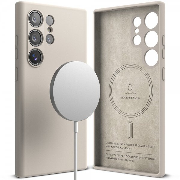 Ringke Samsung Galaxy S24 Ultra Silicone Magnetic -suojakuori