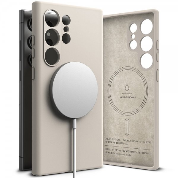 Ringke Samsung Galaxy S24 Ultra Silicone Magnetic -suojakuori