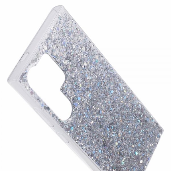 Nordic Covers Samsung Galaxy S24 Ultra -suojakuori, Sparkle Series, Stardust Silver