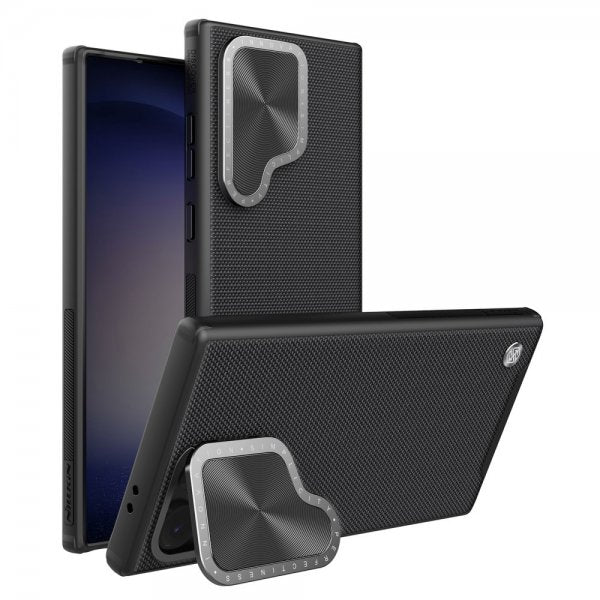 Nillkin Samsung Galaxy S24 Ultra Kuori Textured Prop Case MagSafe Musta