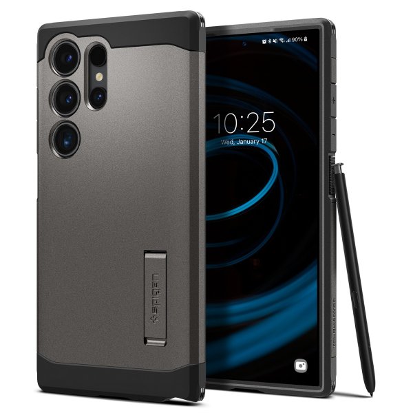 Spigen Samsung Galaxy S24 Ultra Tough Armor Suojakuori Gunmetal