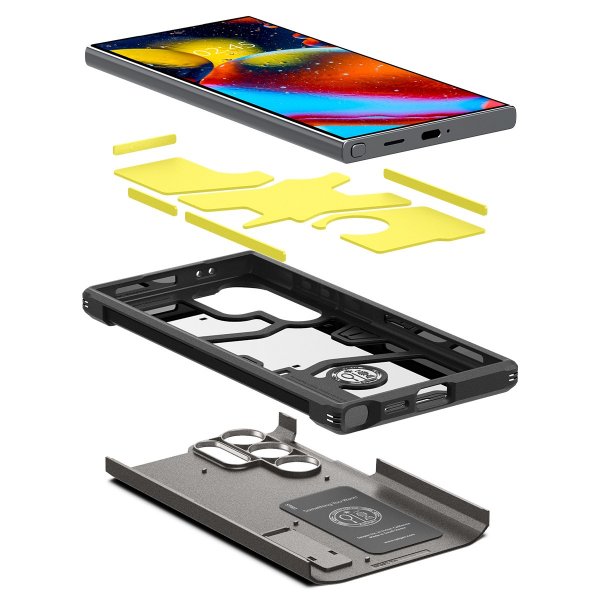 Spigen Samsung Galaxy S24 Ultra Tough Armor Suojakuori Gunmetal