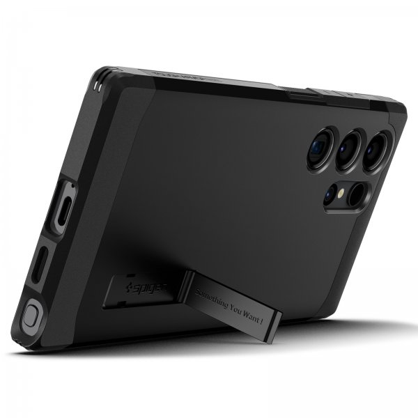 Spigen Samsung Galaxy S24 Ultra -suojakuori Tough Armor MagFit, musta