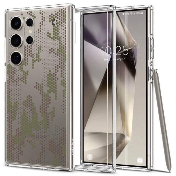 Spigen Samsung Galaxy S24 Ultra -suojakuori Ultra Hybrid Digital Camo